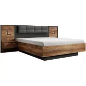 Meubella | Tweepersoonsbed 160x200 met nachtlampjes