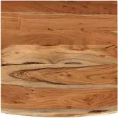 vidaXL Wandschap vierkant natuurlijke rand 40x40x3,8 cm acaciahout