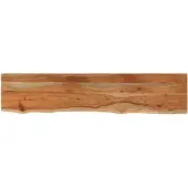 vidaXL Wandschap rechthoekig natuurlijke rand 90x20x2,5 cm acaciahout