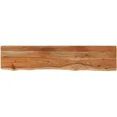 vidaXL Wandschap rechthoekig natuurlijke rand 110x20x3,8 cm acaciahout