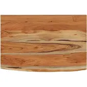 vidaXL Wandschap rechthoekig natuurlijke rand 60x40x2,5 cm acaciahout