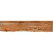vidaXL Wandschap rechthoekig natuurlijke rand 90x20x3,8 cm acaciahout