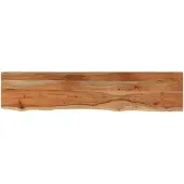 vidaXL Wandschap rechthoekig natuurlijke rand 100x20x2,5 cm acaciahout