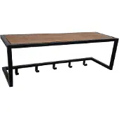 Brix kapstok abby mangohout en gecoat staal 26x75x35