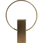 Bepurehome Ring Vaas - Metaal - Antique Brass - 25x18x5