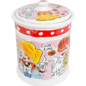 Blond Amsterdam voorraadpot kat - 16x16x22,5 cm