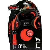 Flexi rollijn xtreme tape zwart/oranje - l 8 mtr