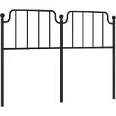 vidaXL Vervangend hoofdbord 135 cm metaal zwart