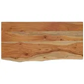 vidaXL Wandschap rechthoekig natuurlijke rand 60x30x3,8 cm acaciahout