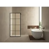 Boss & Wessing Bws inloopdouche met handdoekbeugel 90x200 cm 10 mm nano coating zwart