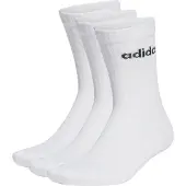 Adidas Sportsokken 'Linear Crew Cushioned 3 Pairs' zwart / wit