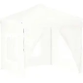 vidaXL Partytent inklapbaar met zijwanden 2x2 m wit