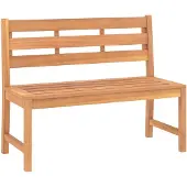 vidaXL Tuinbank 114 cm massief teakhout