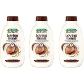Garnier Shampoo - Loving Blends Kokosmelk & Macadamia - 3 x 300 ml