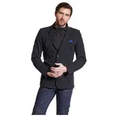 Detlev Louis DL-JM-9 Textieljack Zwart Jack Zwart 54, Mannen