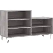 vidaXL Schoenenkast 102x36x60 cm bewerkt hout sonoma grijs
