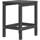 vidaXL Tuintafel Adirondack 38x38x46 cm HDPE antracietkleurig