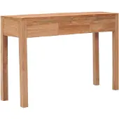 vidaXL Wandtafel 110x35x75 cm massief teakhout