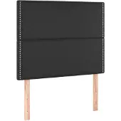 vidaXL Hoofdbord zwart 100x5x118/128 cm kunstleer