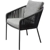 AVH-Collectie Brightling dining tuinstoel antraciet rope