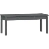 vidaXL Tuinbank 109x44x45 cm massief grenenhout grijs