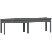 vidaXL Tuinbank 2-zits 159,5x44x45 cm massief grenenhout grijs