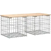 vidaXL Tuinbank Schanskorfontwerp 103x44x42 cm massief grenenhout