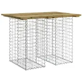 vidaXL Tuintafel schanskorfontwerp 100x70x72 cm geïmpregneerd hout