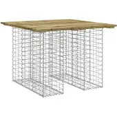 vidaXL Tuintafel schanskorfontwerp 100x102x72 cm geïmpregneerd hout