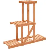 vidaXL Plantenstandaard 81x25x75,5 cm massief vurenhout