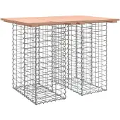 vidaXL Tuintafel Schanskorfontwerp 100x70x72 cm massief grenenhout