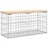 vidaXL Tuinbank schanskorfontwerp 83x31,5x42 cm massief grenenhout