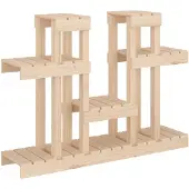 vidaXL Plantenstandaard 104,5x25x77,5 cm massief grenenhout