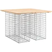vidaXL - Tuinbank - schanskorfontwerp - 100x102x72 - cm - massief - grenenhout
