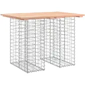 vidaXL Tuintafel Schanskorfontwerp 100x70x72 cm massief grenenhout