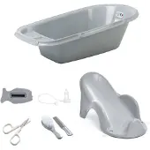 Thermobaby Babybad + bad transat + thermoter + borstel en kam + schaar + babyvlieg