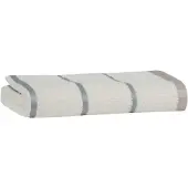 Carl Ross Saunahanddoek 17300 off white/silver 70x200
