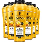 GLISS Oil Nutritive shampoo - 6 stuks voordeelverpakking