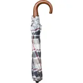 Classic Canes Opvouwbare paraplu - Houten handvat - Ruit motief
