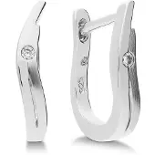 Glow 107.1369.00 Dames Oorbellen - Oorringen - Sieraad - Zilver - 925 Zilver - 2 mm breed - 1 cm lang