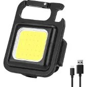 COB Mini Led zaklamp, sleutelhanger zaklampen - oplaadbare mini led sleutelhanger