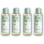Derma Eco Baby Derma Eco Babyolie - 4 x 150 ml - Hypoallergeen - Parfumvrij - met Vitamine E - voor Gevoelige Babyhuid