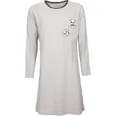 Temptation Dames Bigshirt - Panda Print - Grijs - Maat S