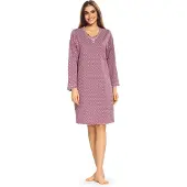 Comtessa Nachthemd 'Grape Bellevue' - Lange Mouw - Maat 52
