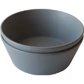 Mushie zzz Mushie Set 2 Bowls Rond | Smoke