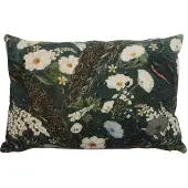 Mars & More groot kussen fluweel romantisch pauw bloem 40x60cm*