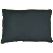 Mars & More kussen donkergrijs met jute bies 40x60cm*