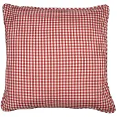 Mars & More kussen katoen rood ruit 55x55cm
