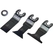 Wolfcraft Vibratiezagenset | Voor de droge montagebouw | "Standaard" | 3-delig | Universele centreerhals | 1 set - 8490000