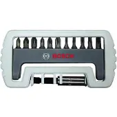 Bosch 2608522130 Bitset 12-delig Plat, Kruiskop Phillips, Kruiskop Pozidriv, Binnen-zesrond (TX)